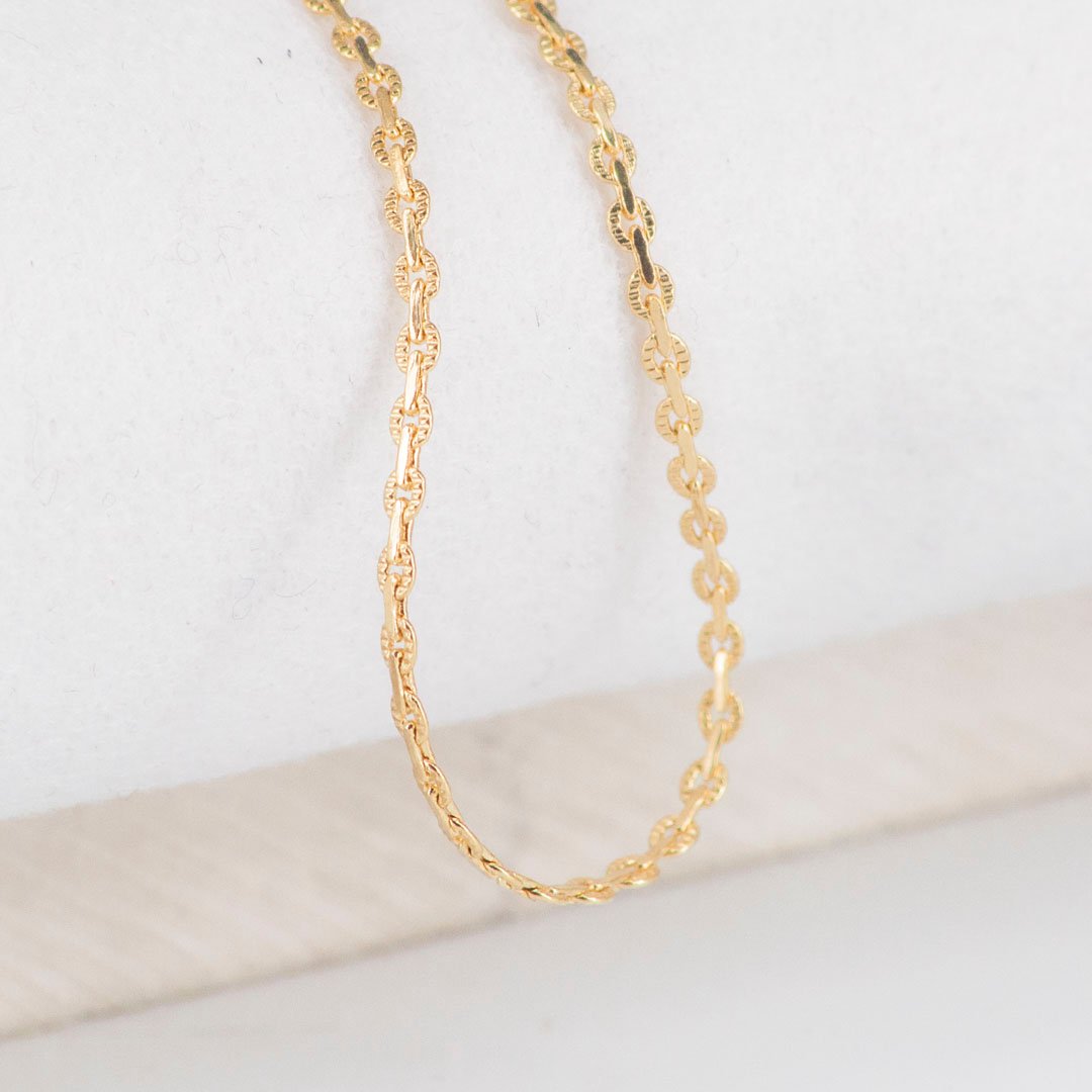 CADENA AROS TALLADOS 45CM-2MM