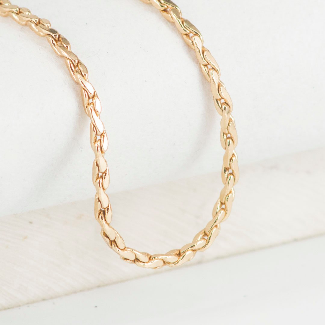 CADENA RUSTICA ENTRELAZADA 2MM-60CM