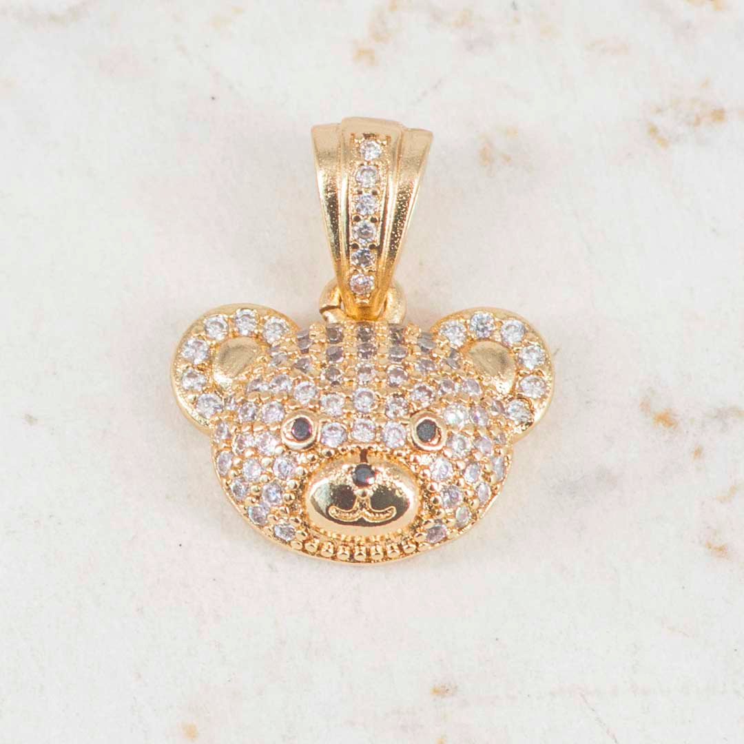 DIJE CABEZA OSO CIRCONES