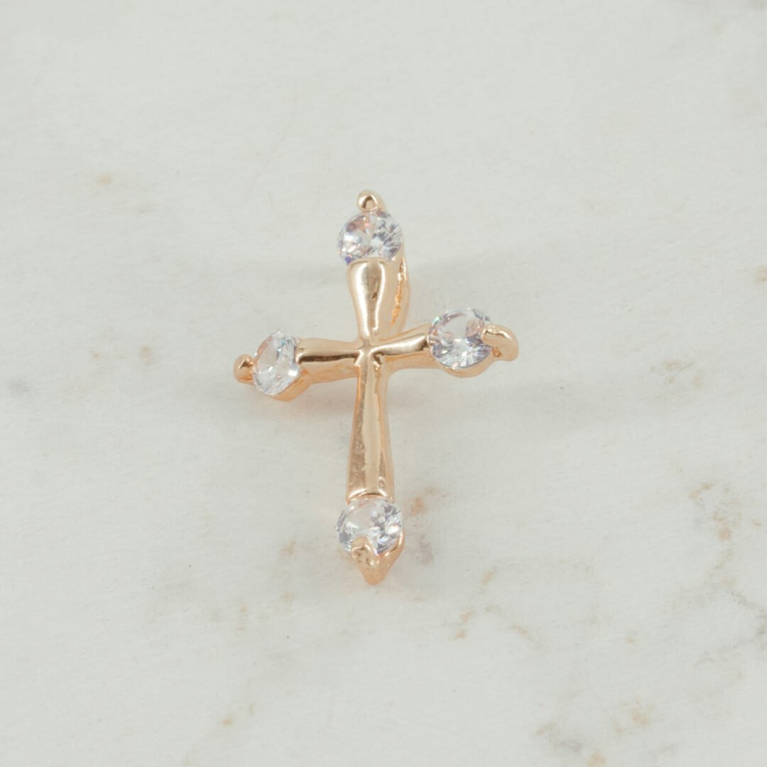 DIJE CRUZ PUNTAS CIRCON