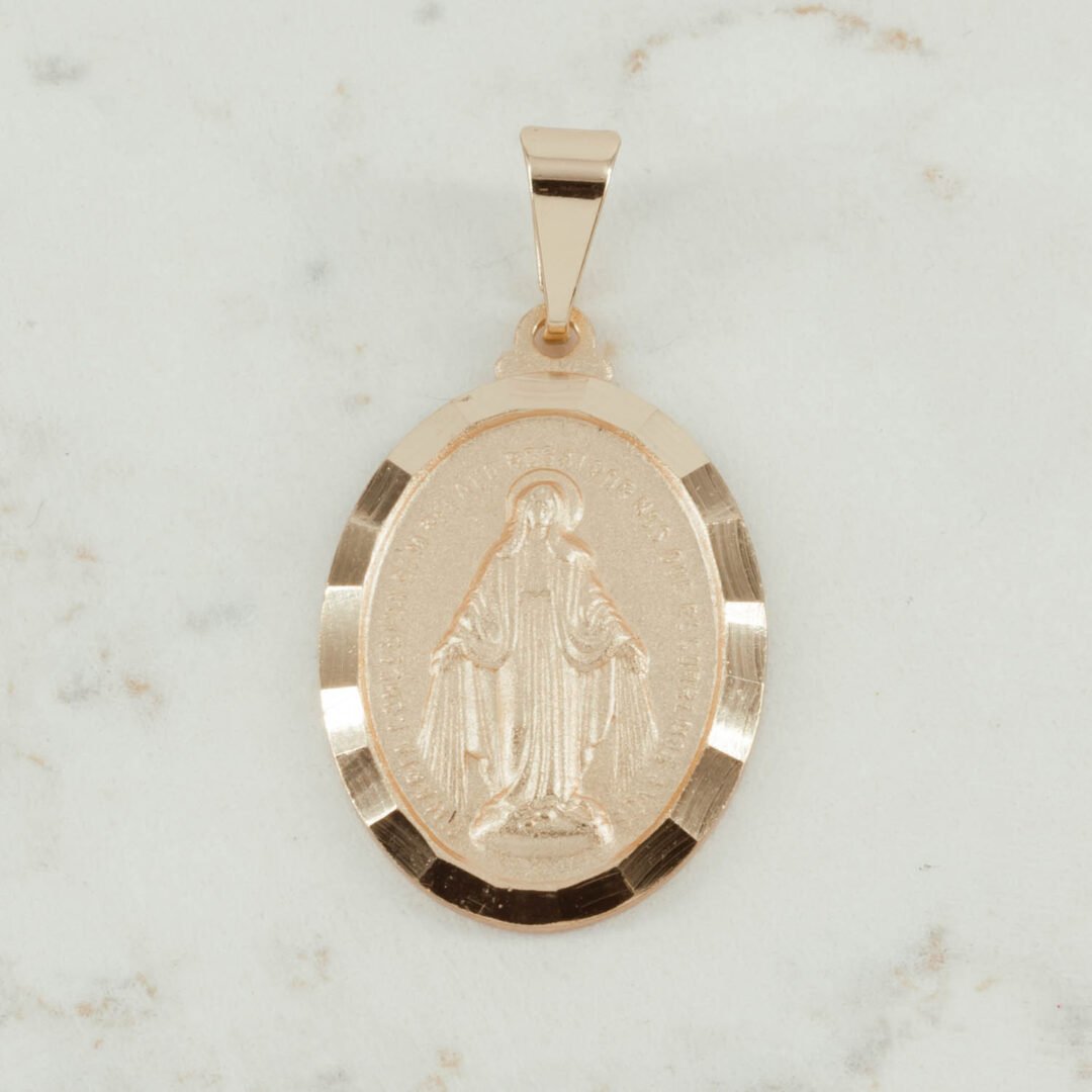 DIJE MILAGROSA OPACA DIAMANTADA