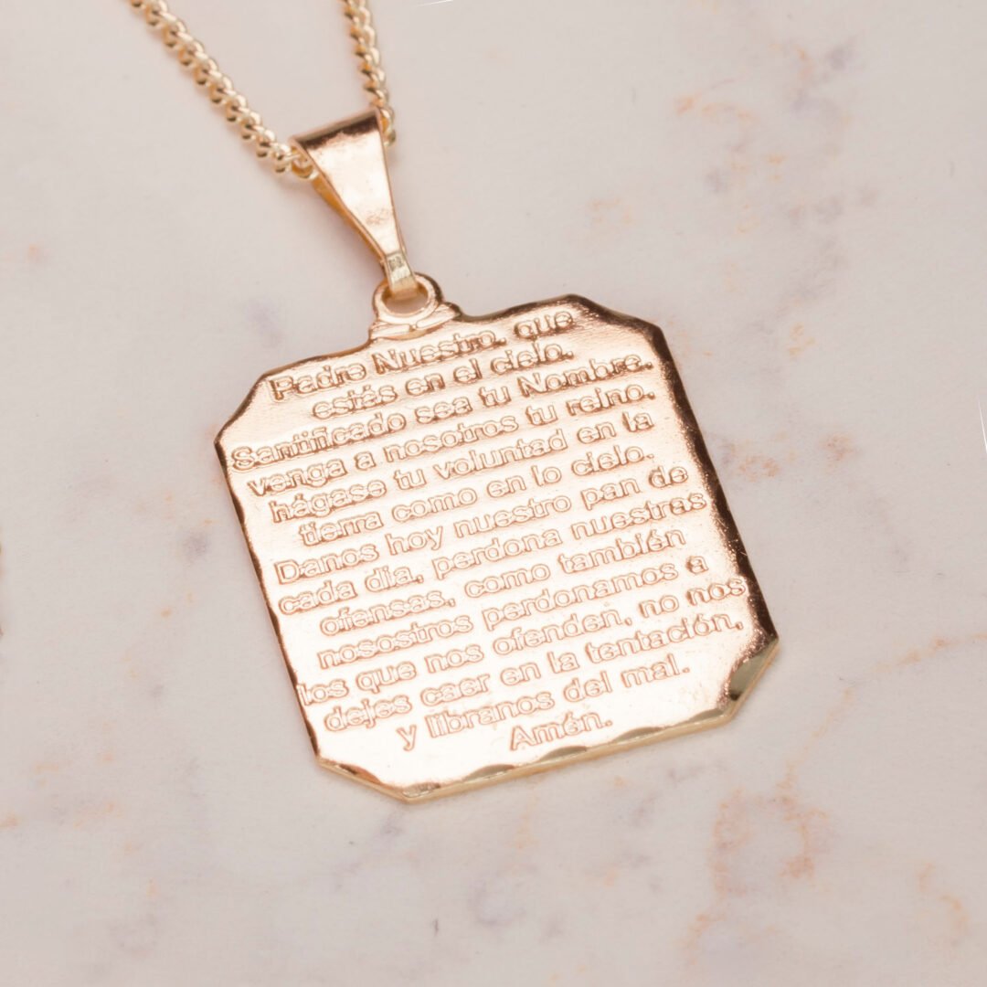 DIJE PLACA PADRE NUESTRO