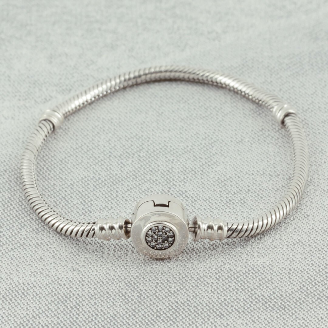 BRAZALETE PANDORA DOBLE CIRCULO CIRCONES