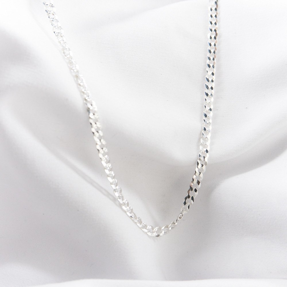 CADENA CUBANA DIAMANTADA 4MM-60CM