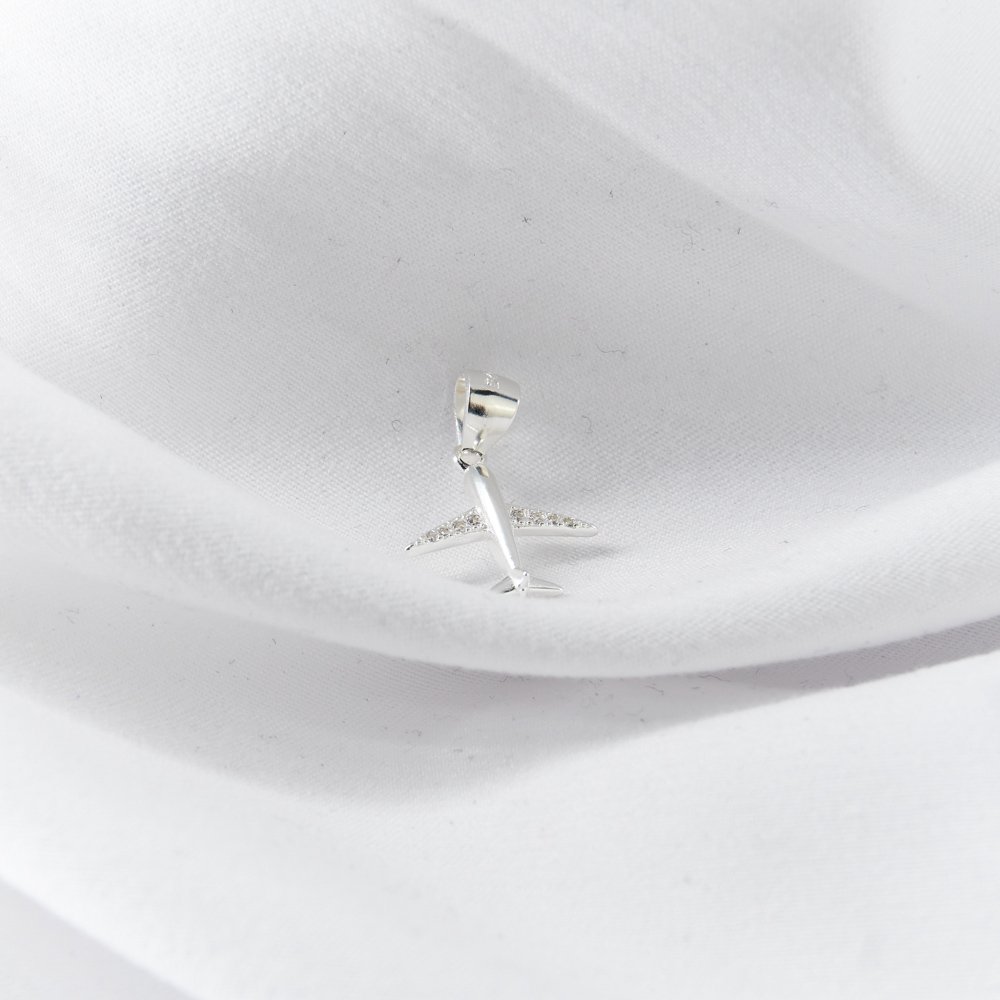 DIJE AVION ALAS CIRCONES