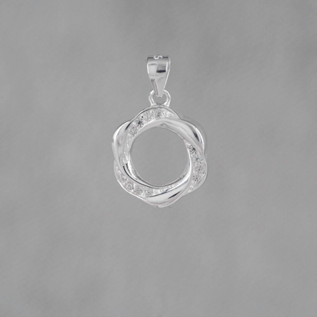 DIJE CIRCULO TRENZADO CHISPAS