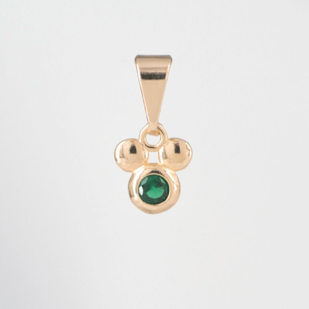 DIJE MICKEY CIRCON ESMERALDA