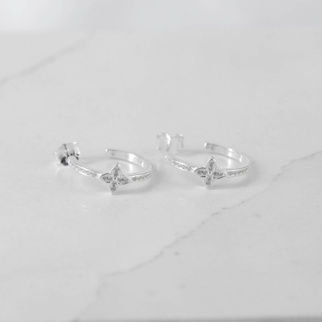 TOPO SEMICANDONGA FLOR CIRCONES 12MM