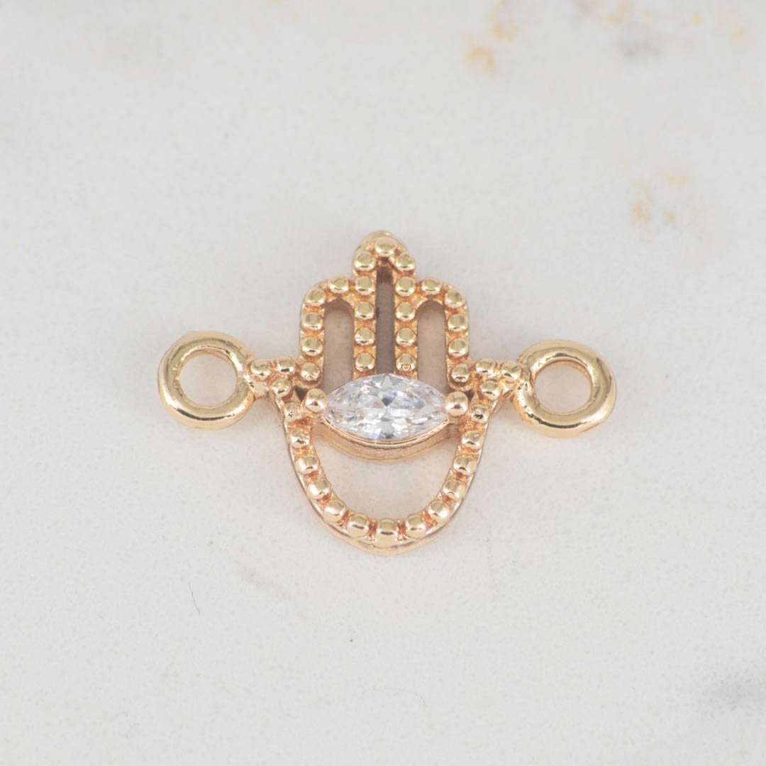 HERRAJE MANO HAMSA SILUETA CIRCON