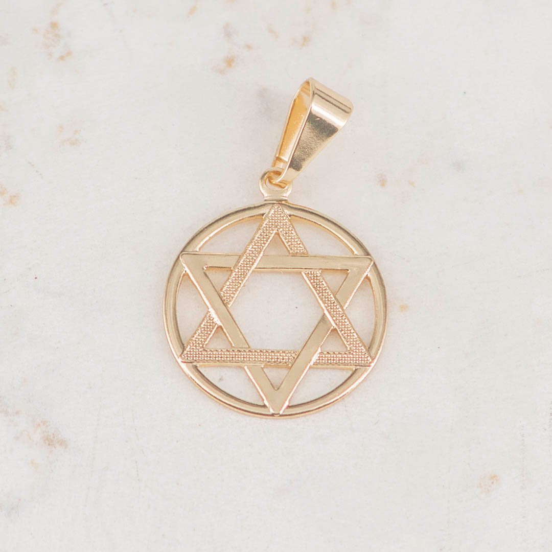 DIJE MEDALLA ESTRELLA DE DAVID