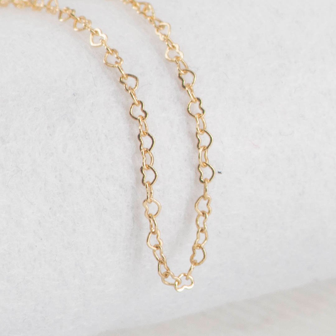 CADENA AROS CORAZON 1.5MM-50CM