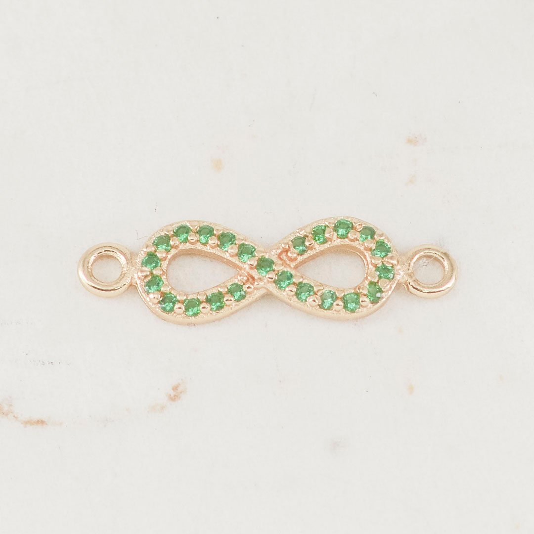 HERRAJE INFINITO CIRCONES ESMERALDA