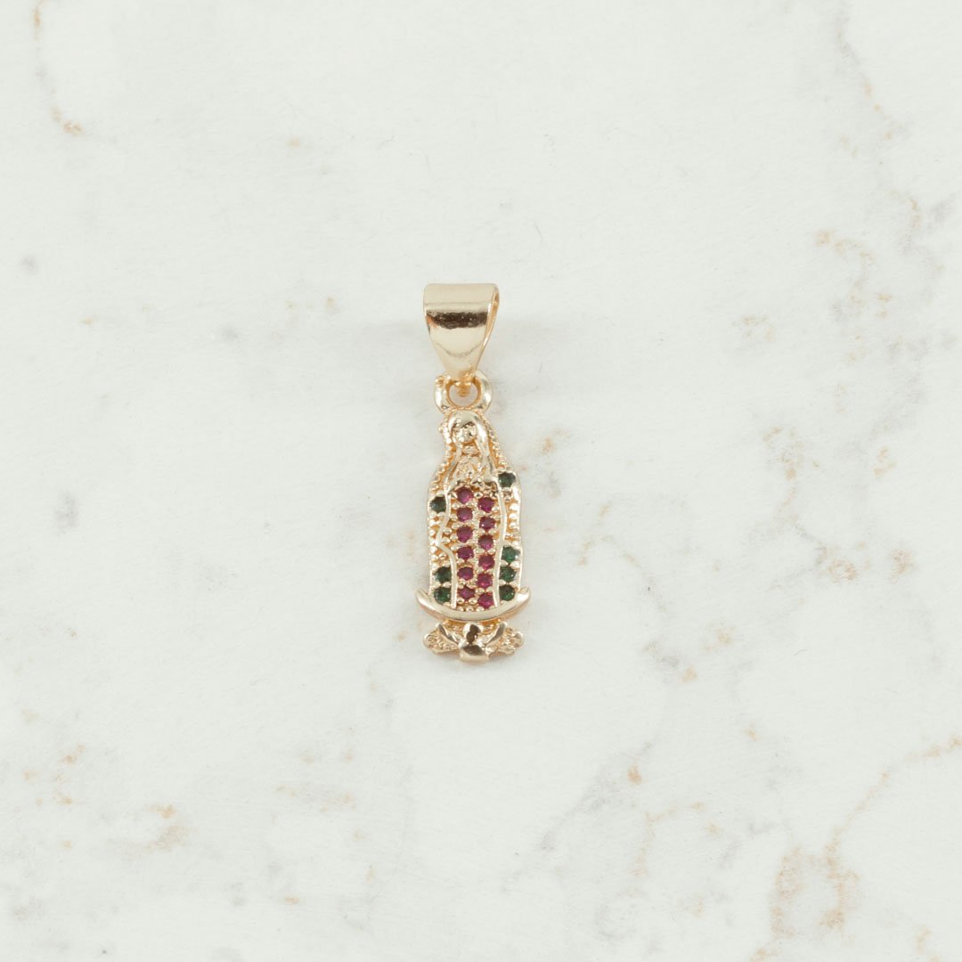 DIJE GUADALUPE CIRCONIAS COLORES MED