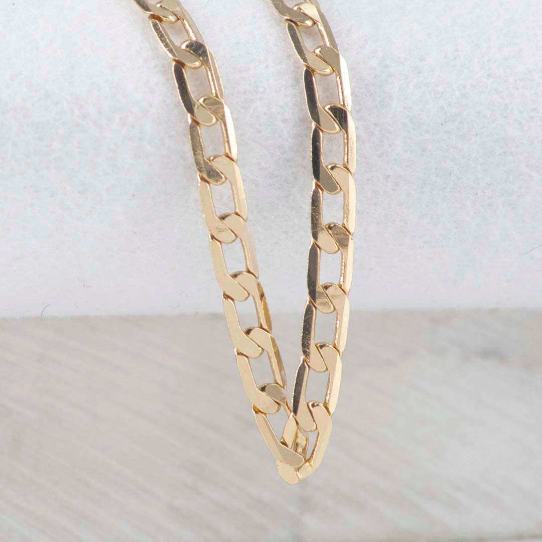 CADENA CUBANA PLANA 3MM-60CM