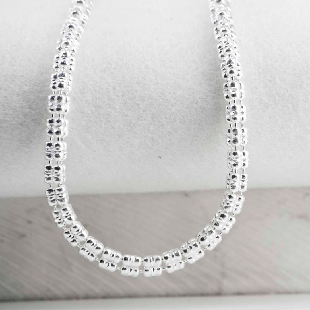 CADENA TRIANGULAR BARRIL MARTILLADO 4MM-55CM