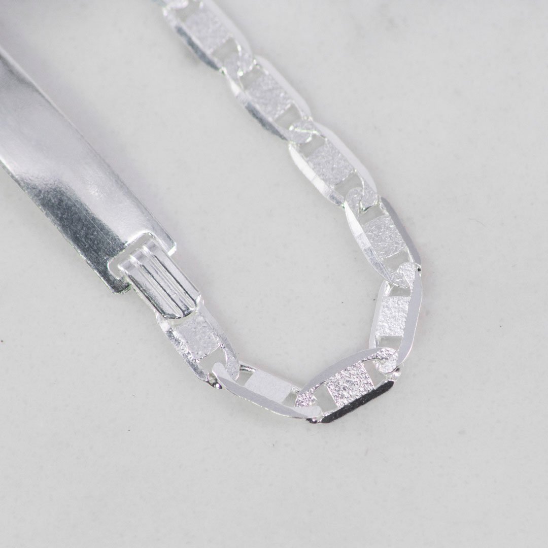 PULSERA ESCALERA PLANA X TALLADA 2MM-19CM