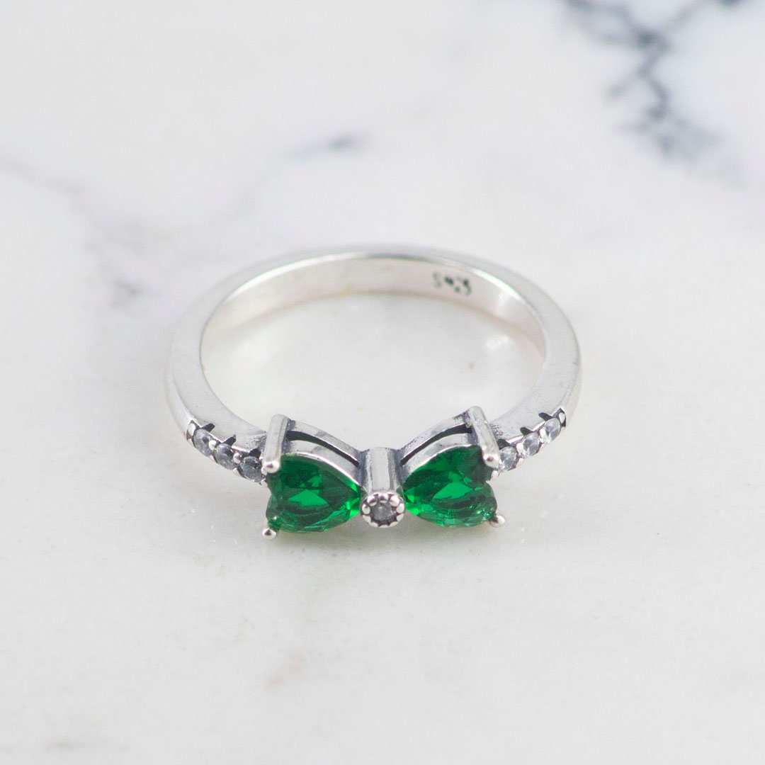 ANILLO DOBLE CORAZON CRISTAL